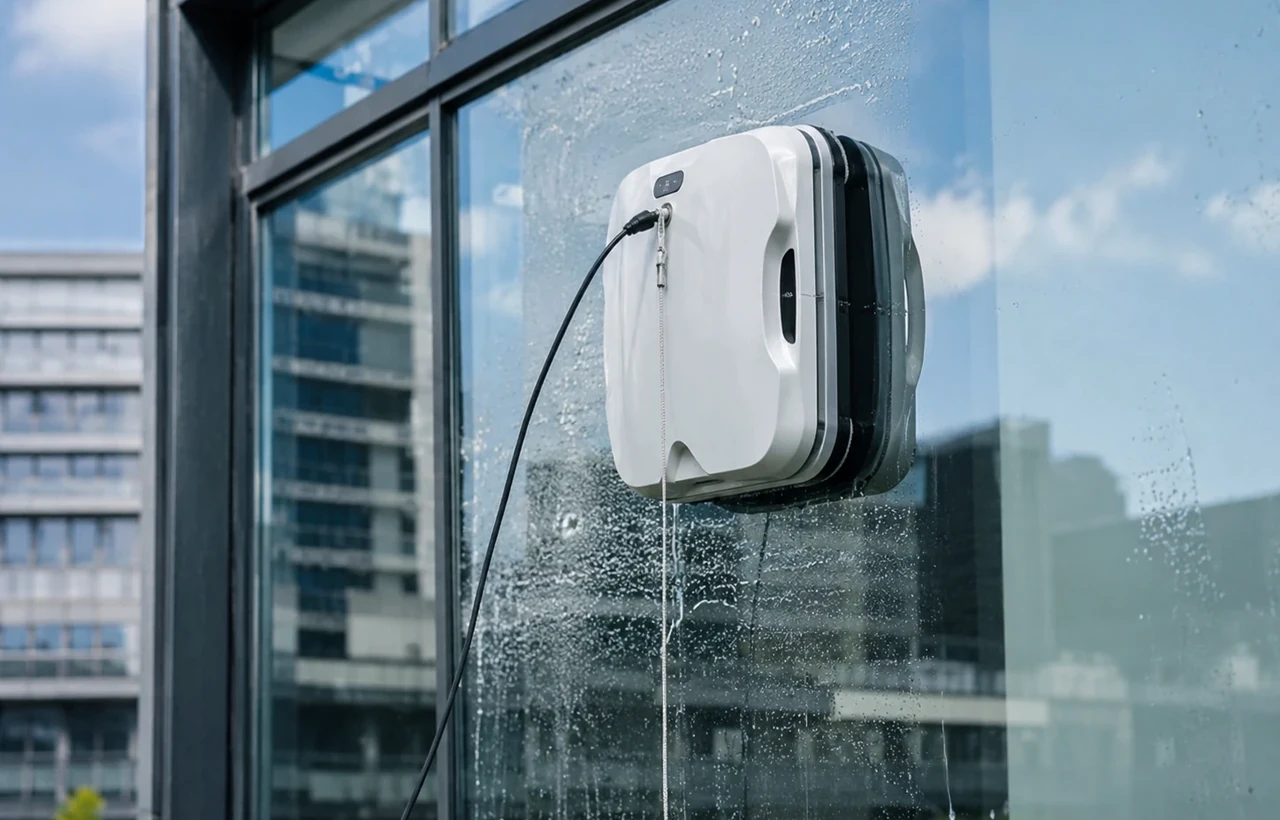 Robotik für schwer erreichbare Glasflächen