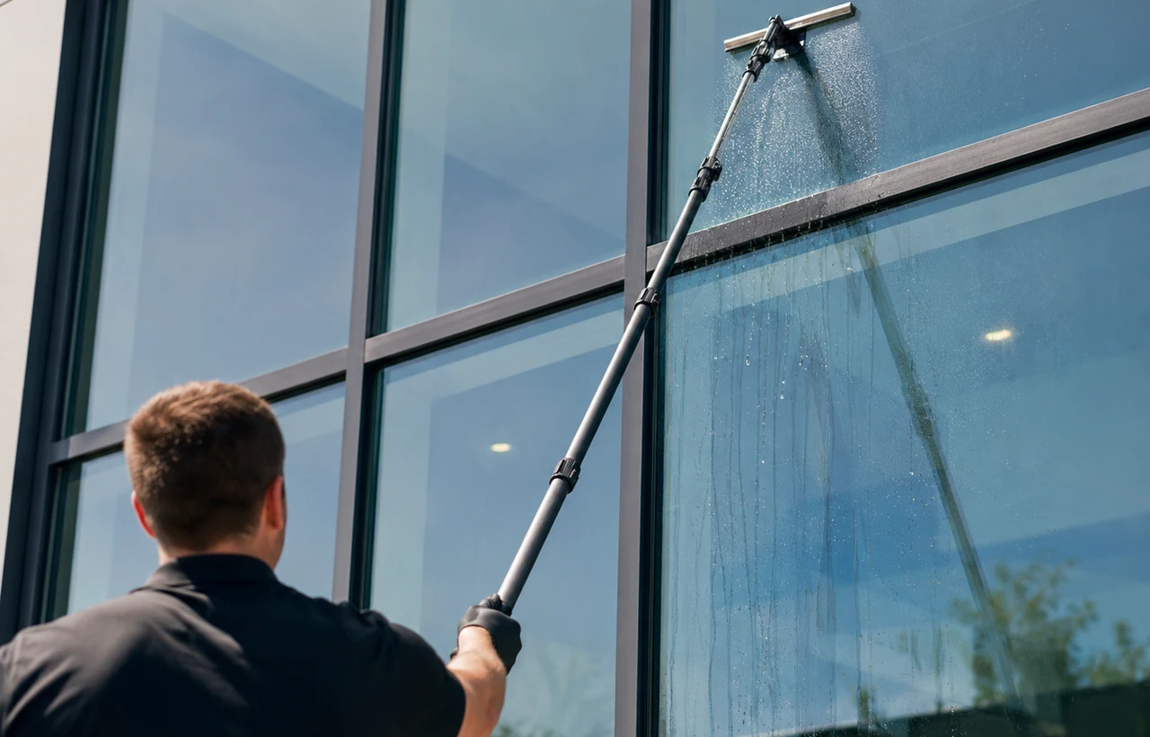 Automatisierte Glasflächenpflege