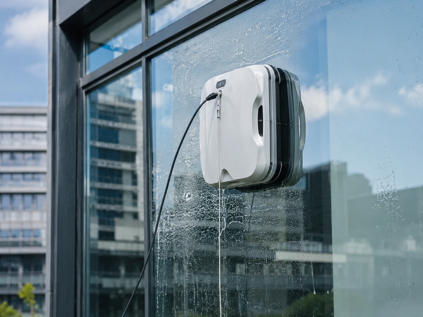 Robotergestützte Fensterreinigung
