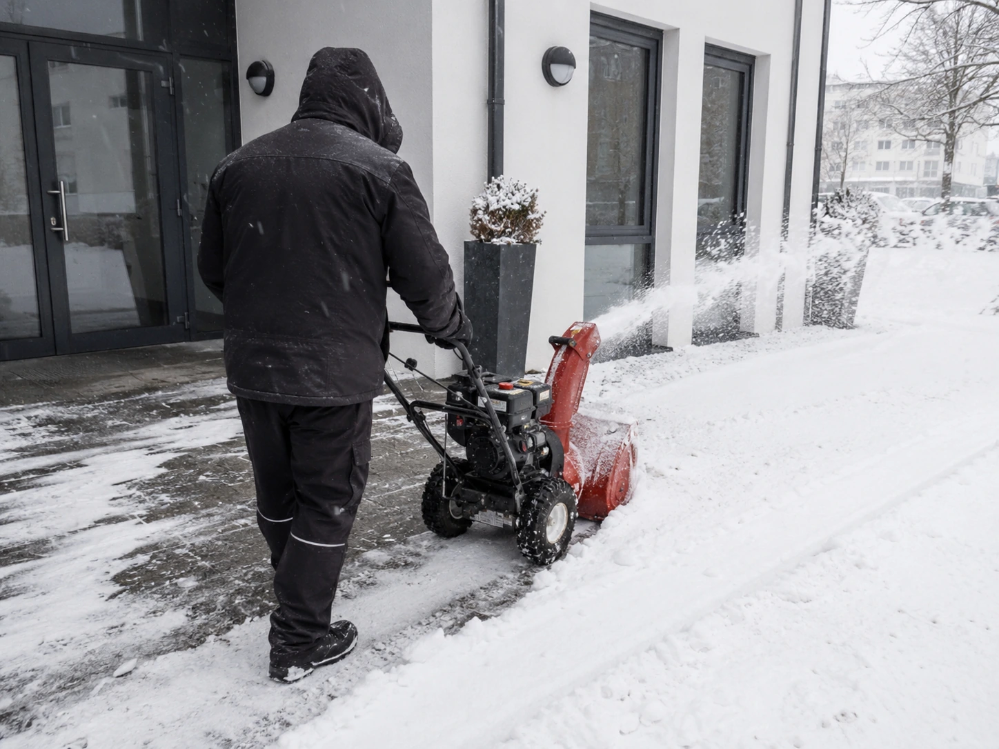 Wintereinsatz an Zugängen